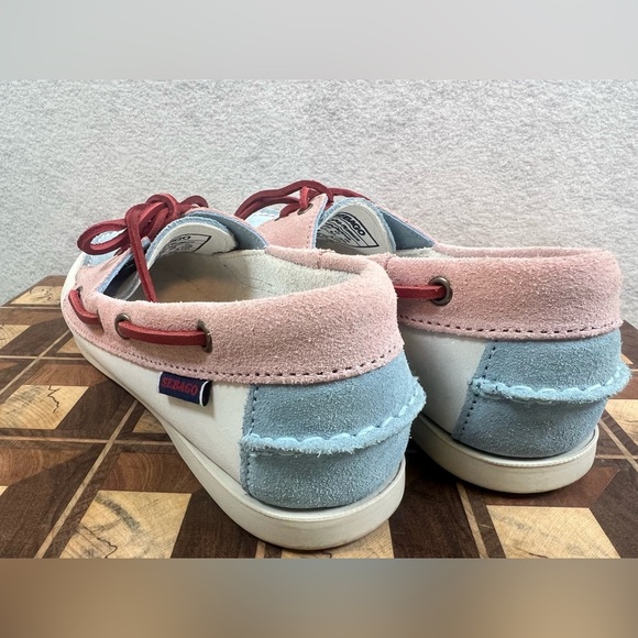 Sebago Docksides Portland Multicolored Pastels‎ Womens Size 8R - Picture 3 of 11